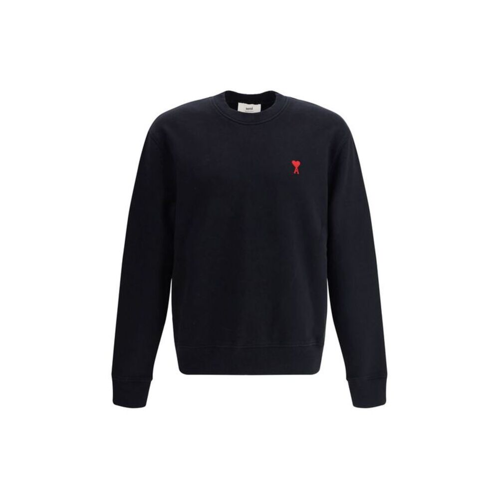 Ami Paris Black Cotton Men's Sweatshirt